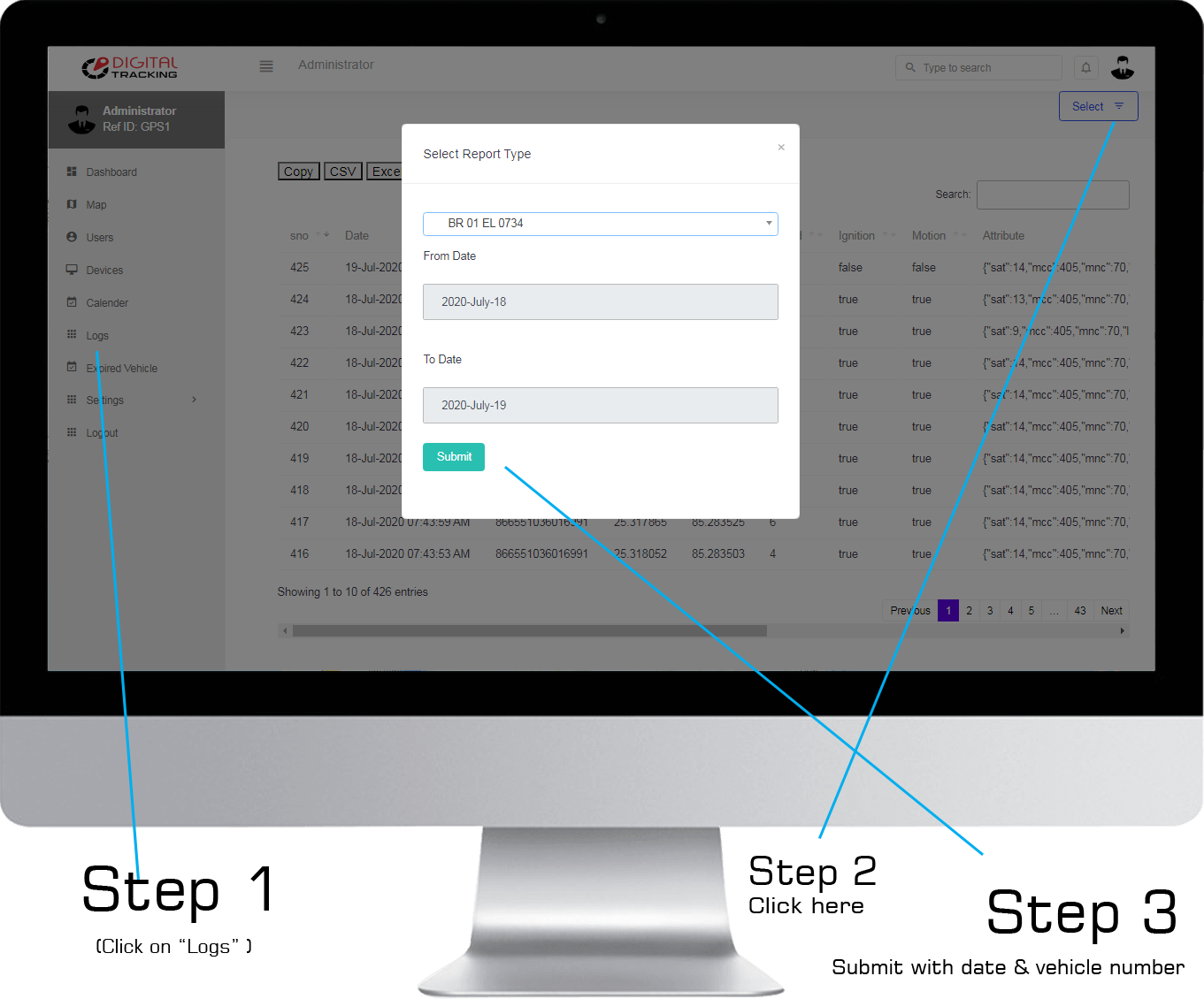 Multiple Map enabled GPS Tracking Software